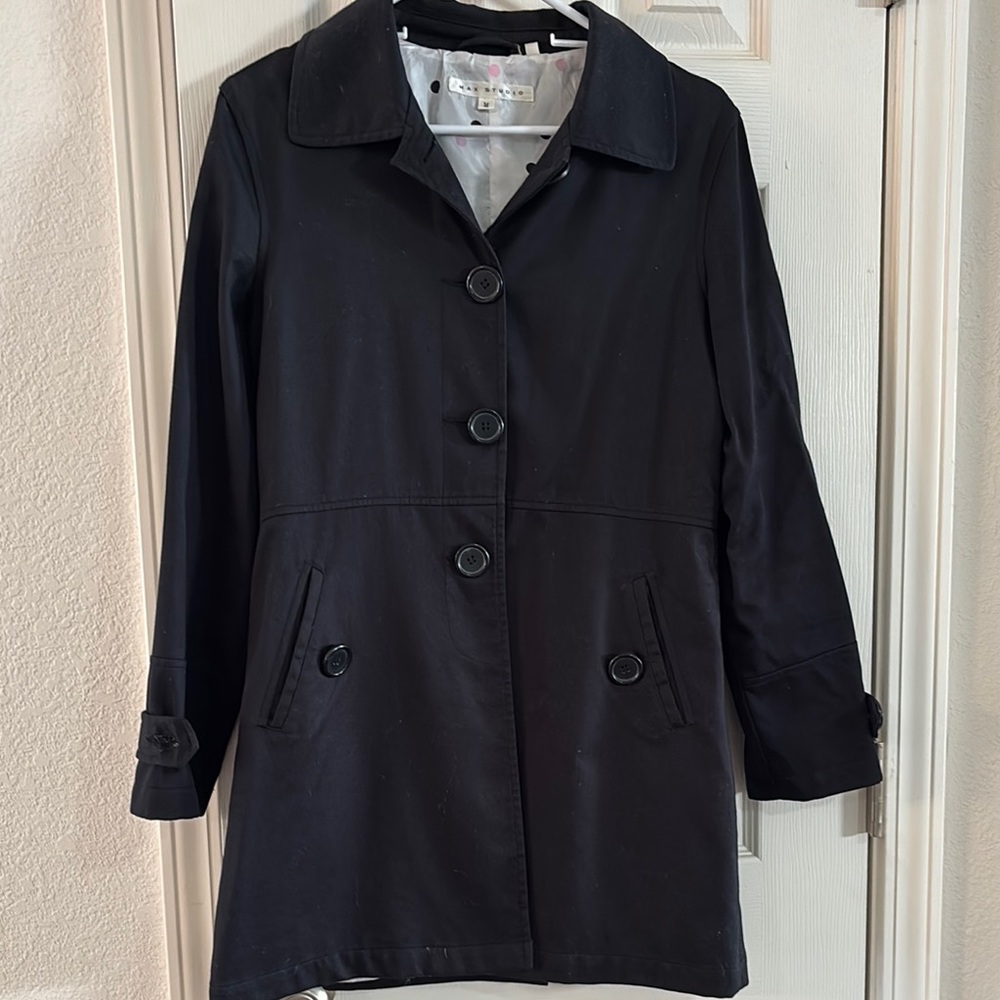 Max Studio Black Trench Coat